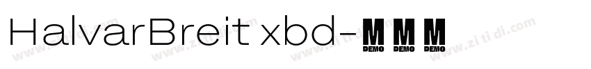 HalvarBreit xbd字体转换